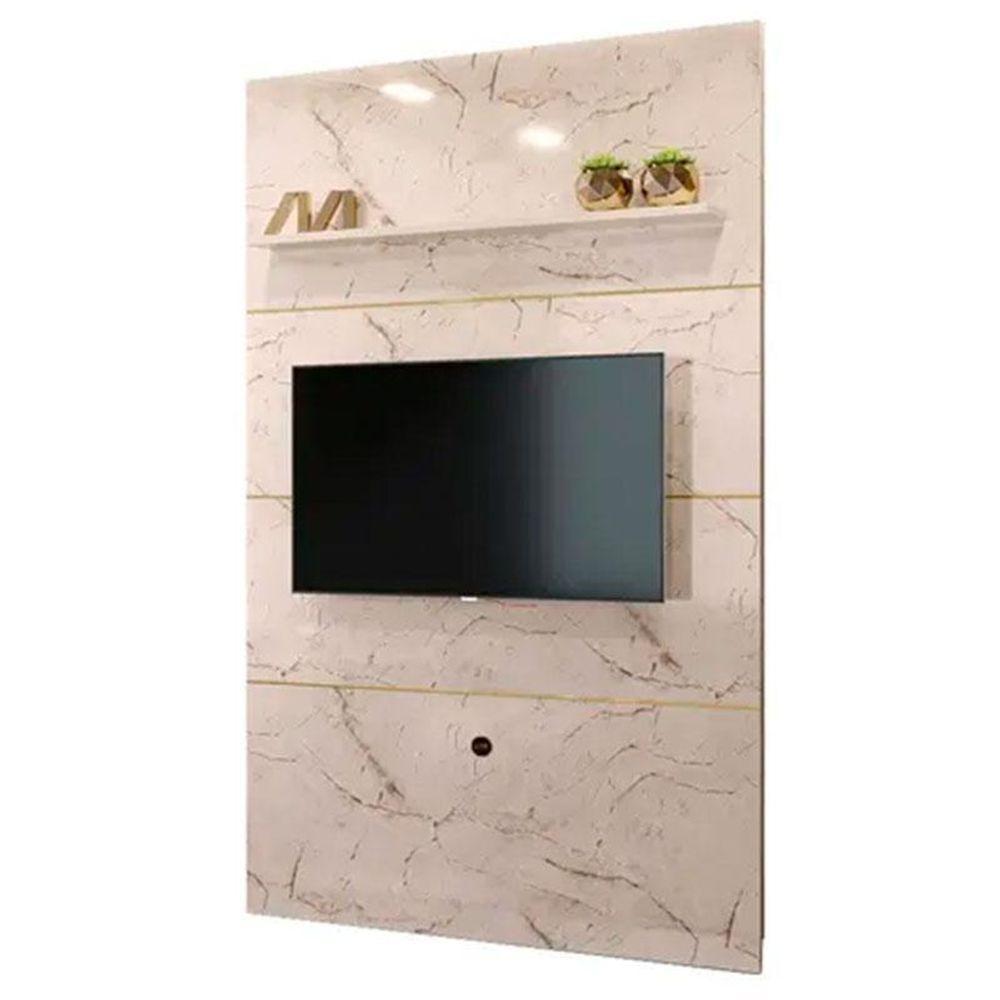 Estante Home Theater Com Bancada Frizz Premium Calacata Off White – Madetec - 3