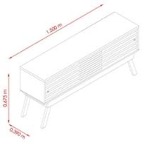 Estante Home Theater Com Bancada Frizz Premium Calacata Off White – Madetec