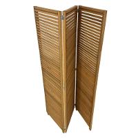 Biombo Decorativo De Madeira 3 Folhas Ripado Sanfonado - Maju Madeiral - 5