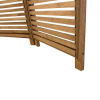 Biombo Decorativo De Madeira 3 Folhas Ripado Sanfonado - Maju Madeiral - 6