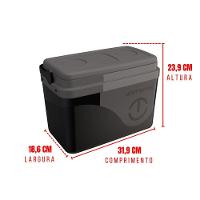 Caixa Térmica Cooler 7,5 Litros Com Alça Preta - Unitermi - 3