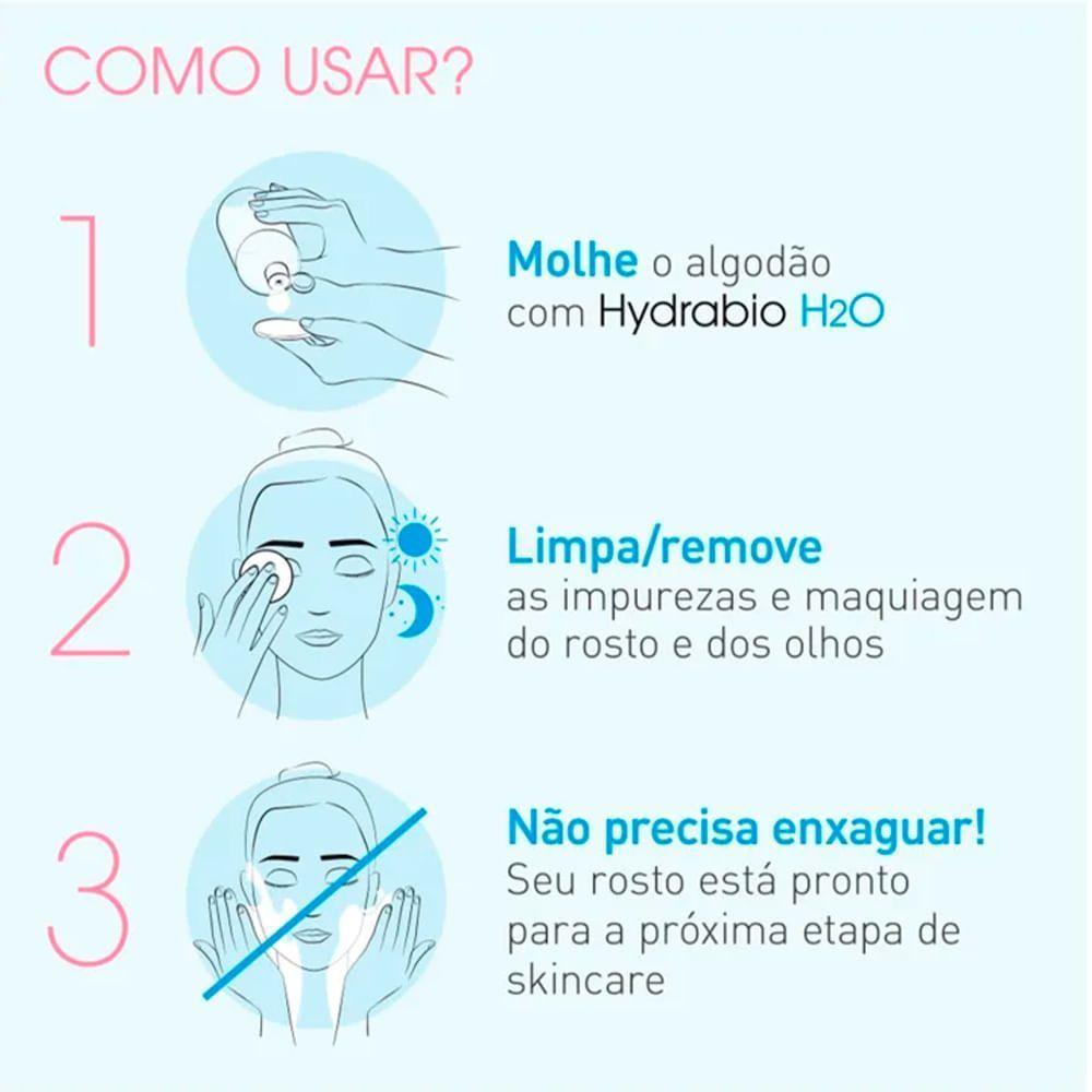 Bioderma Hydrabio H2o água Micelar 100ml - 4