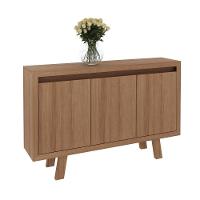 Balcão Escritório Com 3 Portas Multimóveis Vcr25028 Amendoa Amêndoa - 1