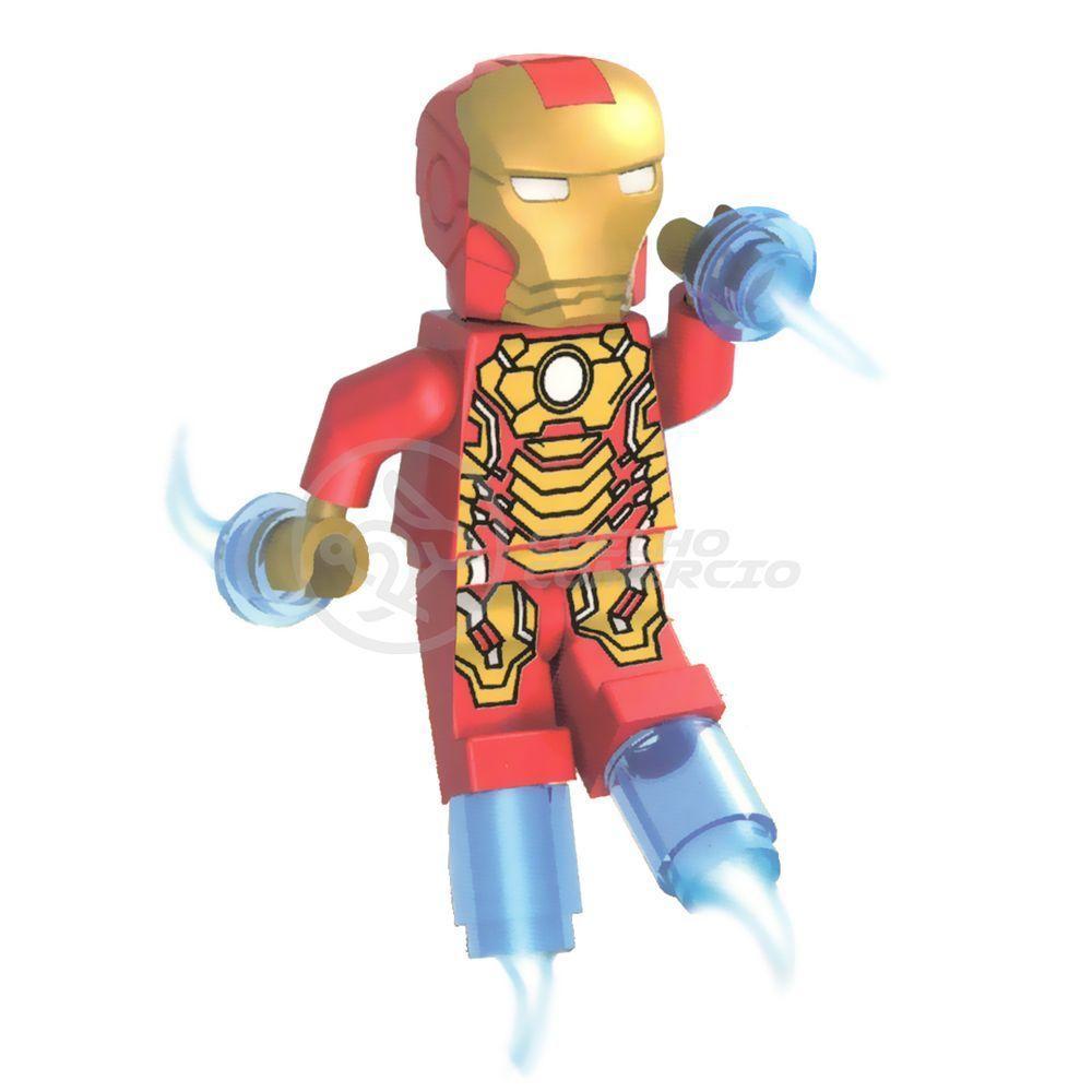 Boneco Mini Action Figure Avengers Infinity War Bloco De Montar Compatível Com Lego- Homem De Ferro - 1