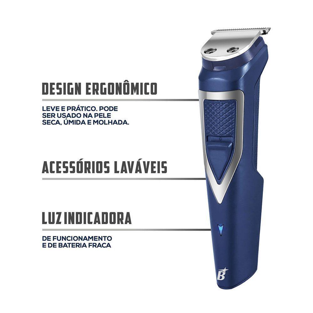 Aparador De Pelos Britânia 6 Em 1 BAPE01 Multigroom Bivolt - 6