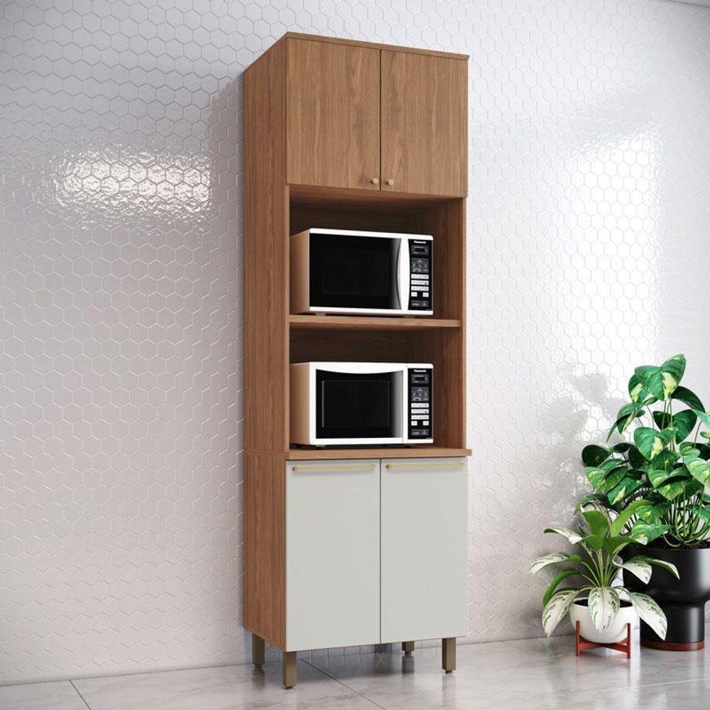 Armário Paneleiro Torre Quente 2 Fornos Requinte Nature Nature Areia Hp – Henn - 4