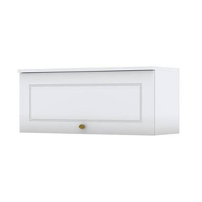 Armário Aéreo 1 Porta Basculante 80 Cm Nova York Branco Hp – Henn
