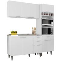 Armário De Cozinha Cp02 Com Pia 120cm Pérola Z34 Branco - Mpozenato - 2