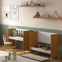 Mini Berço Moisés Trocador Com Colchão Multifuncional 5x1 Branco/freijó - 9