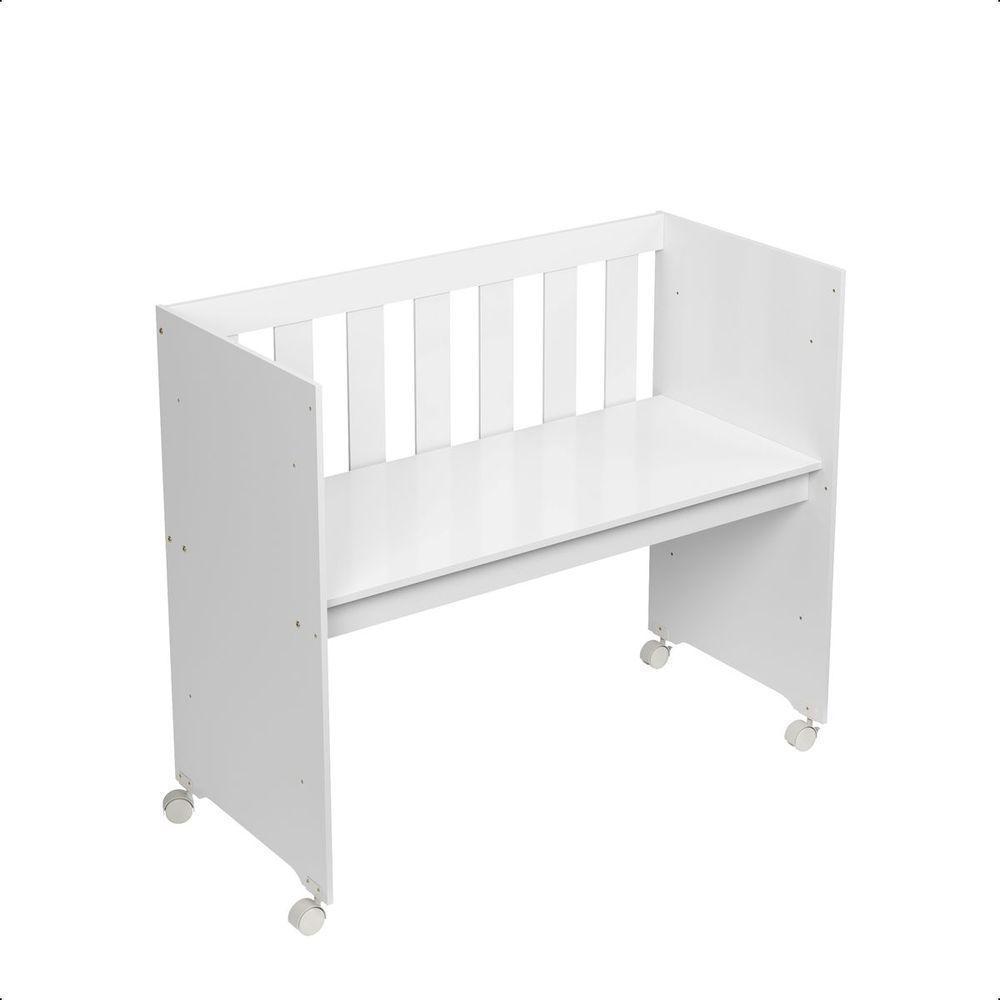 Mini Berço Moisés Trocador Com Colchão Multifuncional 5x1 Branco - 5