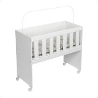 Mini Berço Moisés Trocador Com Colchão Multifuncional 5x1 Branco - 2