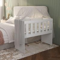 Mini Berço Moisés Trocador Com Colchão Multifuncional 5x1 Branco - 8