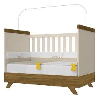 Berço Americano Vitória E Cômoda Retro Maya Off White Carvalho Com Colchão Gazin – Canaã - 5