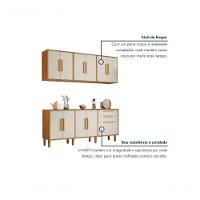 Cozinha Completa 11 Portas 2 Gavetas Lorena Kaiki Móveis - Nature/off - 6