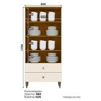 Cristaleira ágata Off White Nature – Henn - 2