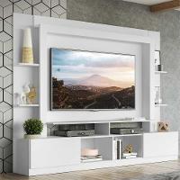 Estante Com Suporte Tv 65" E 2 Portas Oslo Multimóveis V3386 Branca Branco - 7