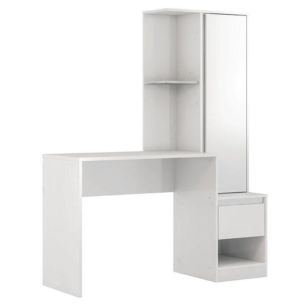 Escrivaninha Com Armário Morada Branco – Demóbile - 1