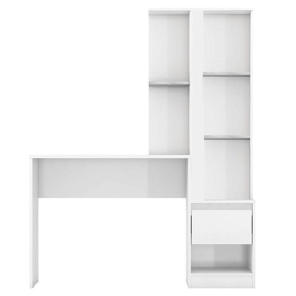 Escrivaninha Com Armário Morada Branco – Demóbile - 3