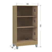 Cômoda 867 4 Gavetas Com Armário Multiuso 2 Portas Pequeno Damasco Off White - Poquema - 3