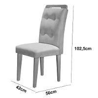 Sala De Jantar Mesa Olimpia 120cm Mdf Vidro Canto Copo Com 4 Cadeiras Marrom, Grafite E Imbuia