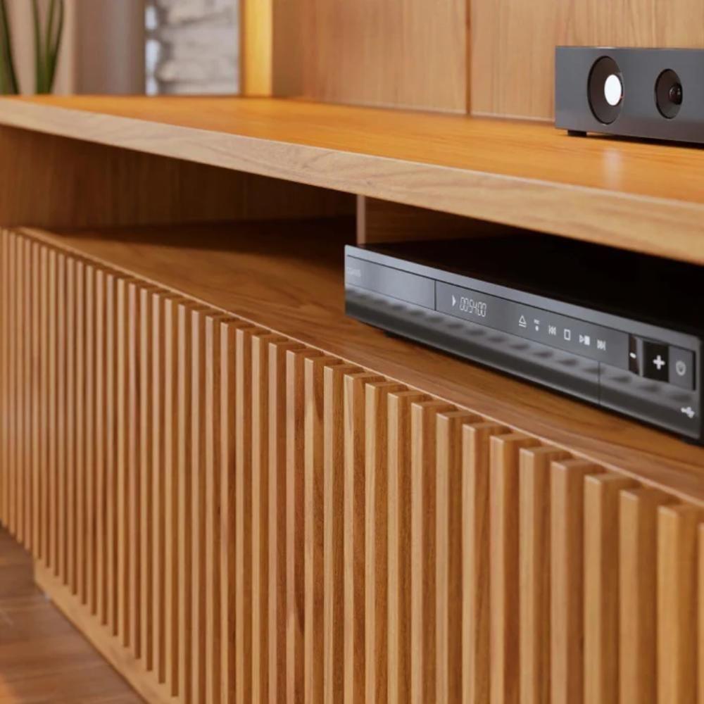 Estante Home Para Tv Até 75 Polegadas Com Led 2 Portas Jordão Freijó - 6