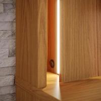 Estante Home Para Tv Até 75 Polegadas Com Led 2 Portas Jordão Freijó - 7