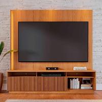 Estante Home Para Tv Até 75 Polegadas Com Led 2 Portas Jordão Freijó - 8