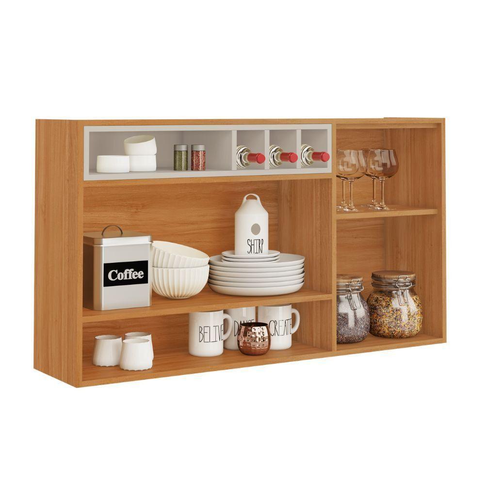 Armario Itatiaia Napoles 1,20 2 Portas C/nicho Cinamomo/Off White - 2