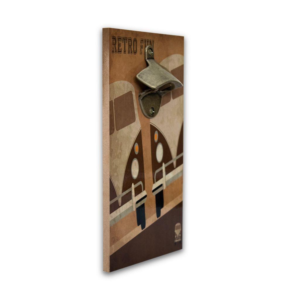 Abridor Garrafas Parede Kombi Retro Mdf Com Imã 25x13 Cm - 2