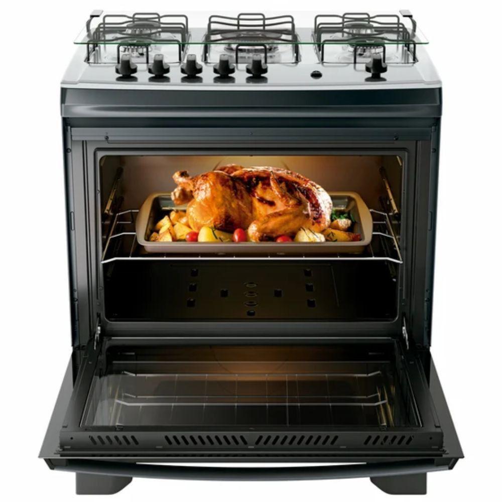 Fogão Dako 5 Bocas A Gas Supreme Mesa Inox Titanium Bivolt - 4