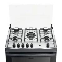 Fogão Dako 5 Bocas A Gas Supreme Mesa Inox Titanium Bivolt - 5