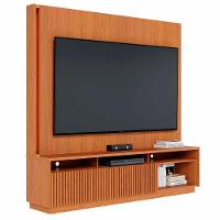 Estante Painel Tv 75 Pol Com Led 200cm Mafra Freijó C05 - Mpozenato - 1