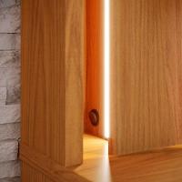 Estante Painel Tv 75 Pol Com Led 200cm Mafra Freijó C05 - Mpozenato - 9