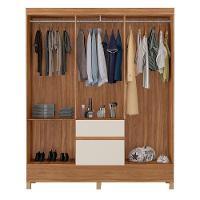 Guarda Roupa Casal Ambiente Flash 2 Amêndola Touch Off White – Demóbile - 4