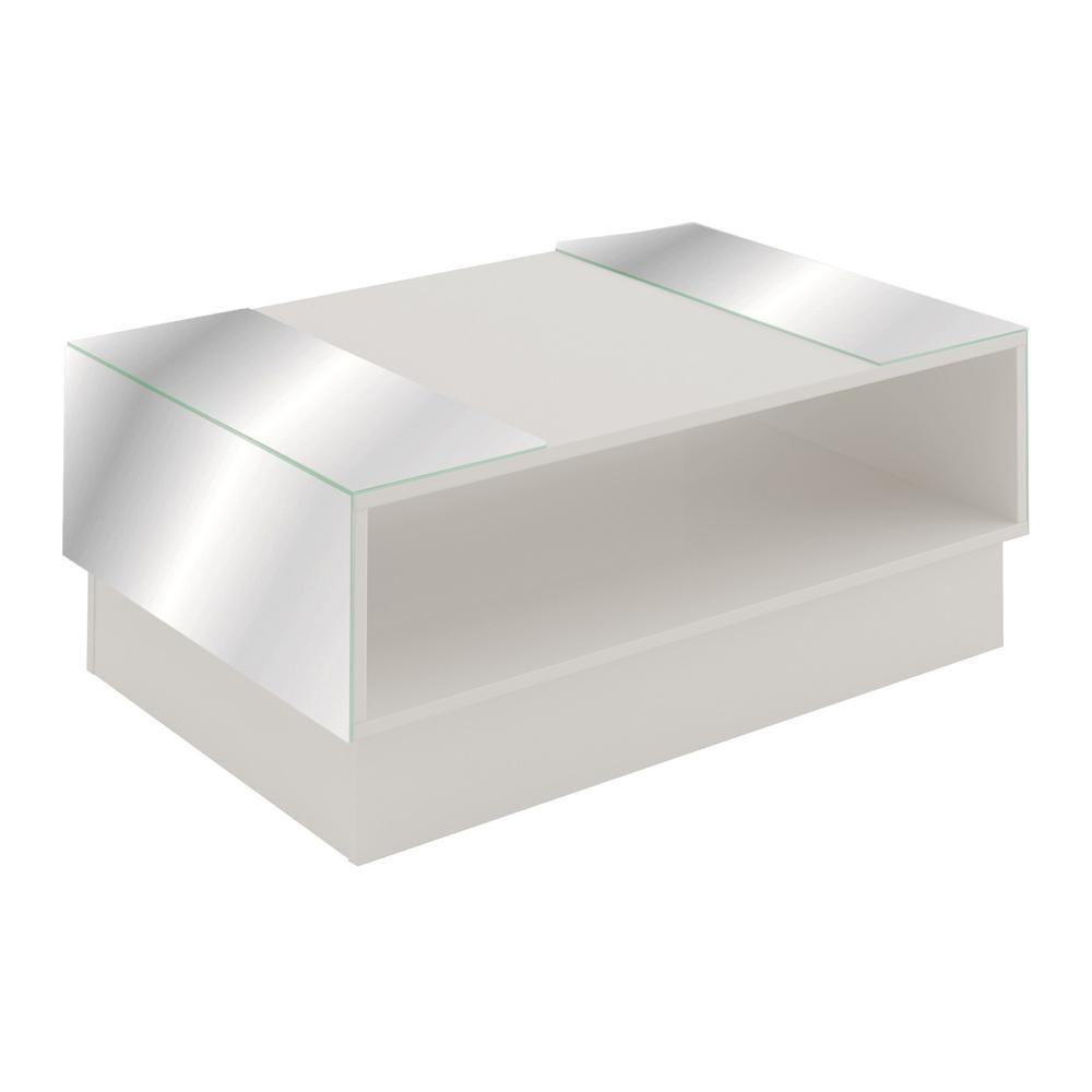 Mesa De Centro Com Espelho Multimóveis Cr45140 Off White Off White - 3