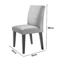 Sala De Jantar Mesa Olimpia 120mm Mdf Vidro Canto Reto Com 4 Cadeiras Grafite/grafite/imbuia Ripado