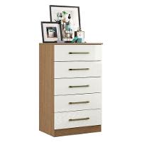 Guarda Roupa Casal Coimbra 2005138 Com Armário Multiuso New 2000192 E Cômoda 2014140 Atacama Off White - Aramóveis - 5