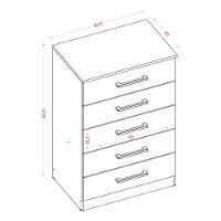 Guarda Roupa Casal Coimbra 2005138 Com Armário Multiuso New 2000192 E Cômoda 2014140 Atacama Off White - Aramóveis - 6