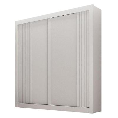 Guarda Roupa Solteiro 2 Portas Milano Branco – Leifer Móveis