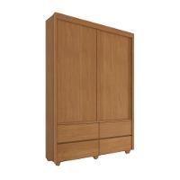 Guarda Roupa Solteiro 2 Porta 4 Gavetas Veroneze Rubi - 1