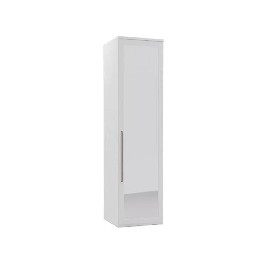 Guarda Roupa Modulado 1 Porta 3 Gavetas Com Espelho Branco 61cm - 1