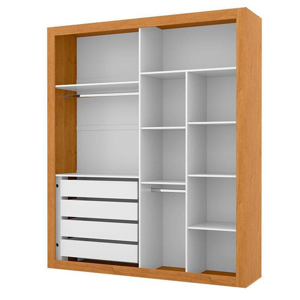 Guarda Roupa Infantil Tutto New 4 Portas Freijó Branco Soft - Matic - 2