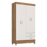 Guarda Roupa Solteiro Ambiente Astro Amêndola Touch Off White – Demóbile - 2