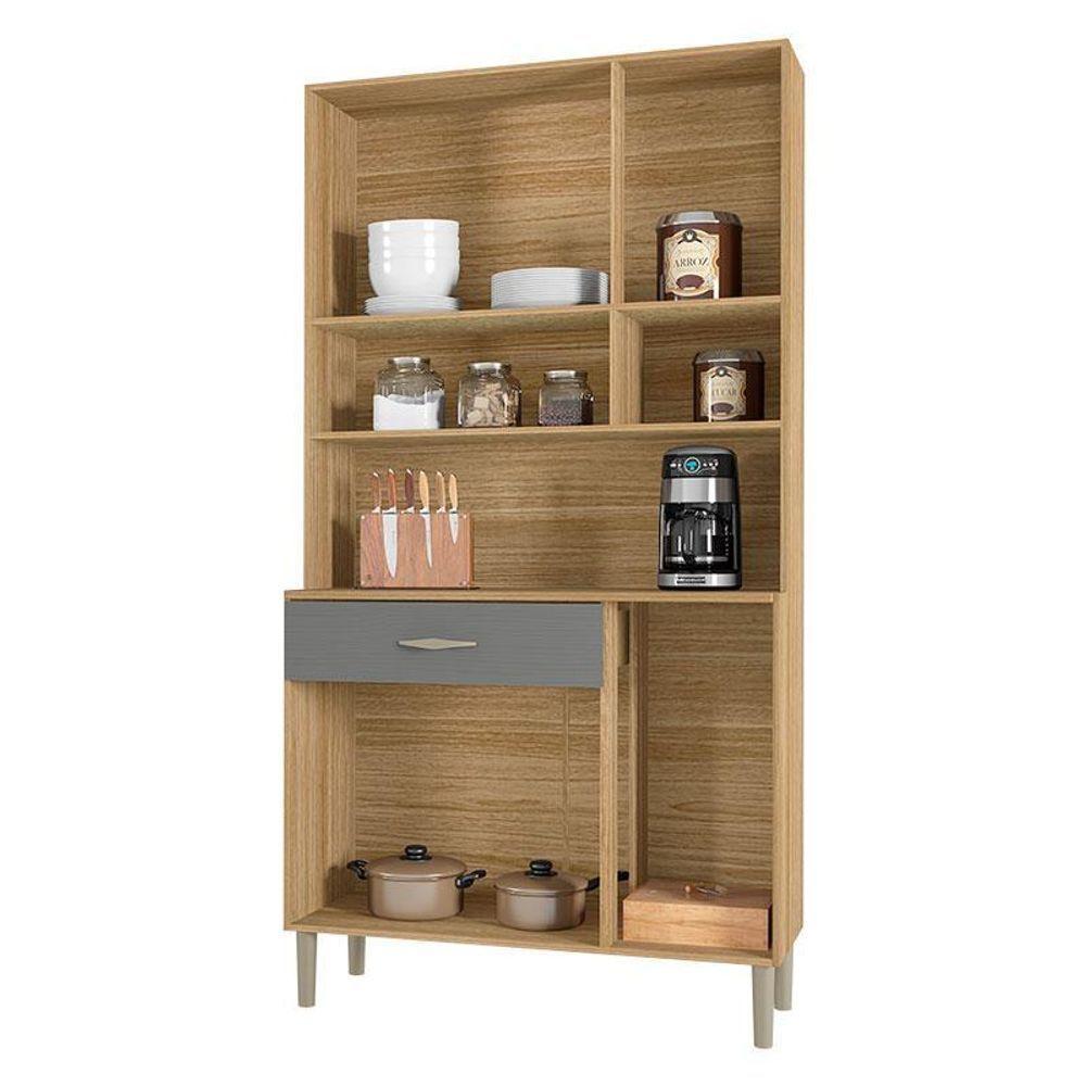 Kit Cozinha Golden 6 Portas Freijó Gris - Kits Paraná - 2