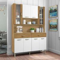 Kit Cozinha Golden 8 Portas Freijó Supremo Ripado - Kits Paraná - 4