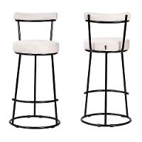 Kit 4 Banquetas Miami 96cm Couríssimo Branco - Salaone Branco - 3