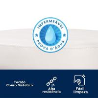 Kit 4 Banquetas Miami 96cm Couríssimo Branco - Salaone Branco - 7