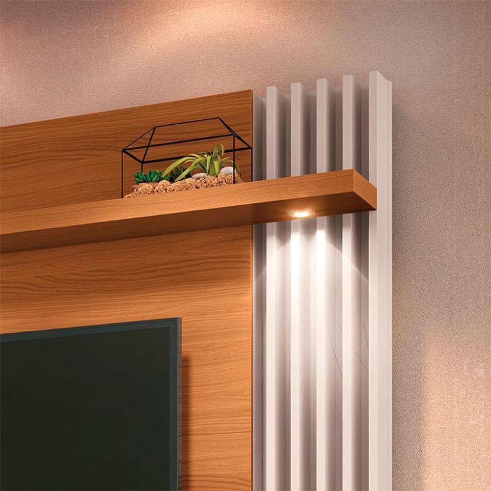 Painel Para Tv Home Suspenso Cosmo Cinamomo Off White – Hb Móveis - 3