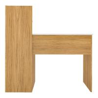 Escrivaninha 111,5Cm Com Prateleiras Multimóveis Cr25206 Carvalho/Branca Carvalho/Branco - 5