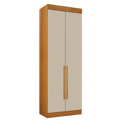 Guarda Roupa Modulo Orion 2 Portas 3 Gavetas Cinamomo Off White MDF